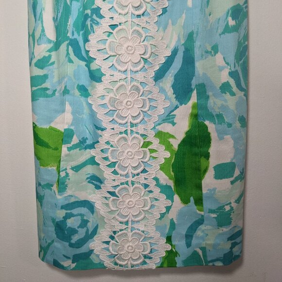 Lilly Pulitzer First Impression Shift Dress In Poolside Blue Size 0 - Picture 4 of 11